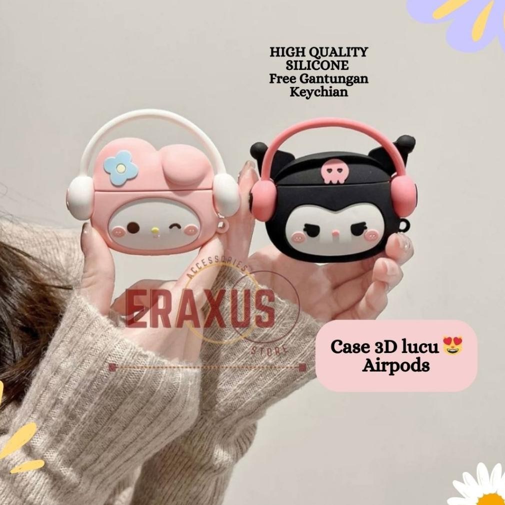 [PROMO KEMBAR] Eraxus Case Airpods gen 3 gen 4 gen 2 1 / airpods Pro2 / Pro / TWS i12 Casing Silikon