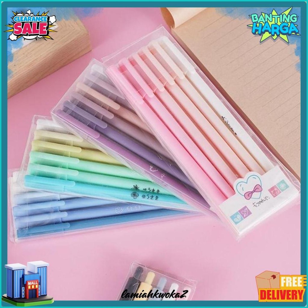 

Dp Set 6 Pcs Pena Gel 0.5Mm Warna Pastel 1 Set Pen Gel Aesthetic Pulpen Gel 6In1 Warna Gradasi Pena Gel Set Morandi Color Bolpoint Tinta Gel Cair 6 Pcs Journaling Pen Alat Tulis Kantor Sekolah Lucu Diskon