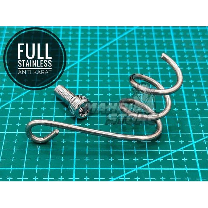 ready  DUDUKAN BREKET BRACKET SELANG REM CAKRAM SHOCK SOK DEPAN CUSTOM ULIR CHROME STAINLESS VARIO B