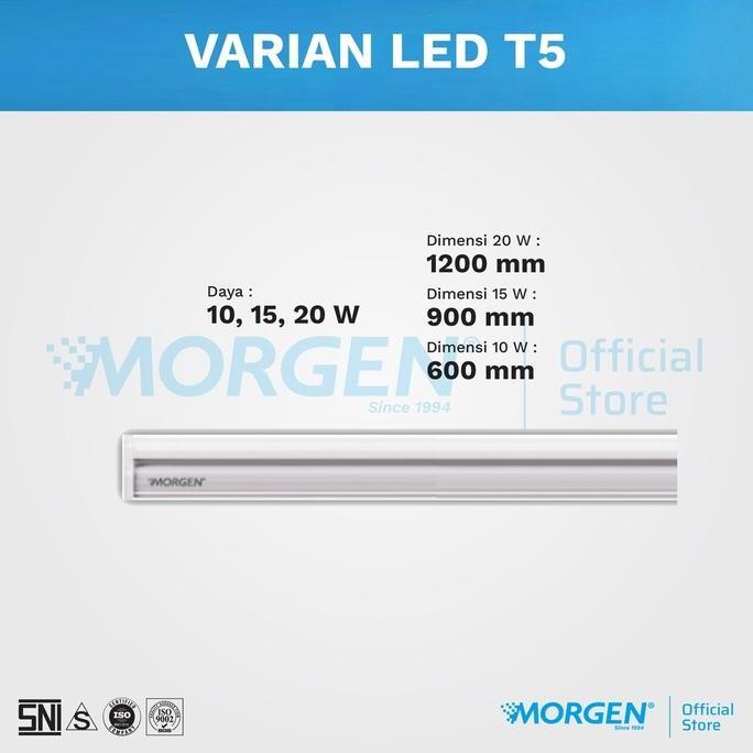 lampu led t5 set 10 watt / 15 watt / 20 watt Morgen