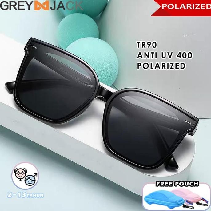 Grey Jack Kacamata Sunglasses Anak Polarized Model Kotak Lentur 018