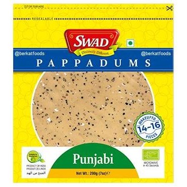 

Kualitas terbaik] Punjabi Papad Swad / Papadums India / Crunchy Thin Crackers / Kerupuk