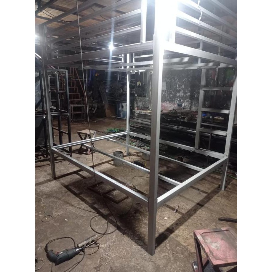 Ready stock] Ranjang Besi Tingkat 2 Kasur Atas Bawah Custom
