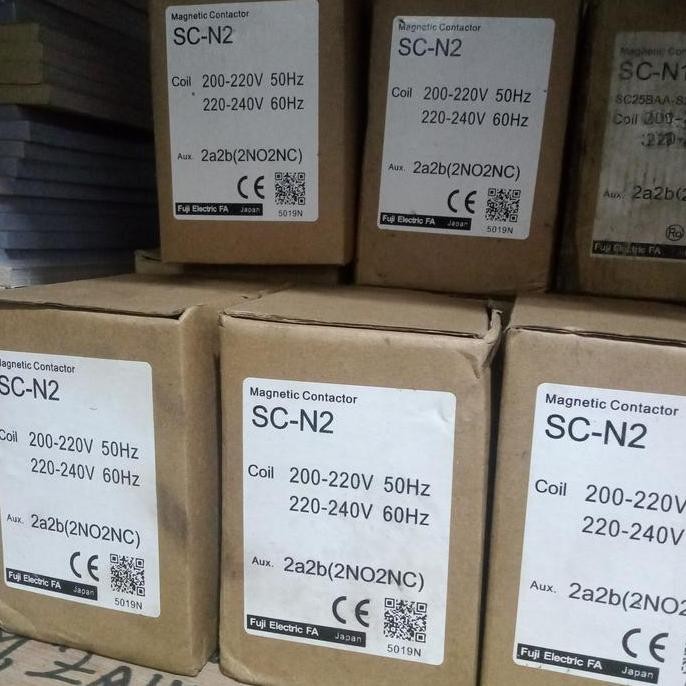 TERMURAH - MAGNETIC CONTACTOR SC-N2 220VAC FUJI ELECTRIC