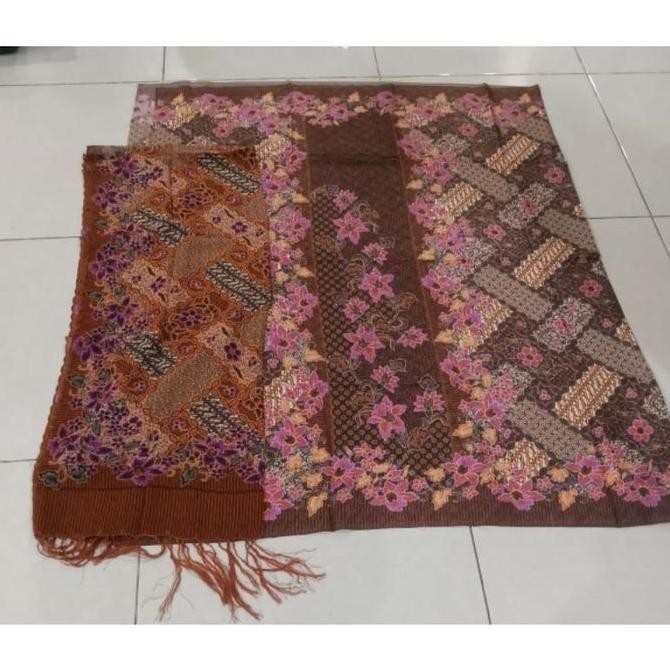 ..kain sarung+selendang setelan atas bawah batik ek