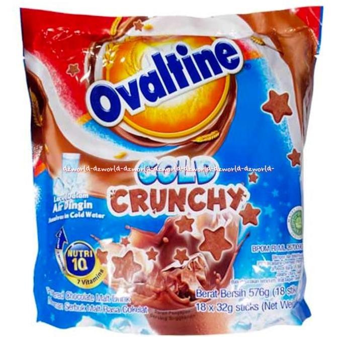 

Ovaltine Cold Crunchy Iced Choco 18 Stick - Minuman Sereal Es Cokelat Malt Termurah