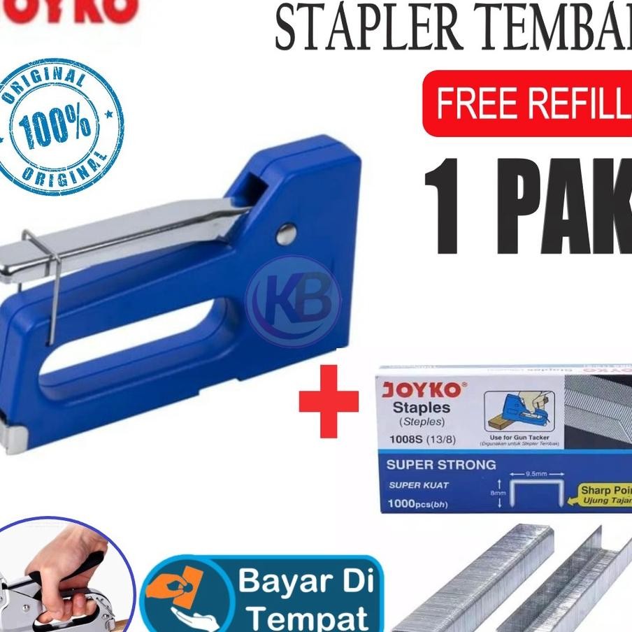 

Bonus Refill 1 Pak Staples Joyko Gt700 Gun Taer Gun Powerful Joyko Satu Gemilang