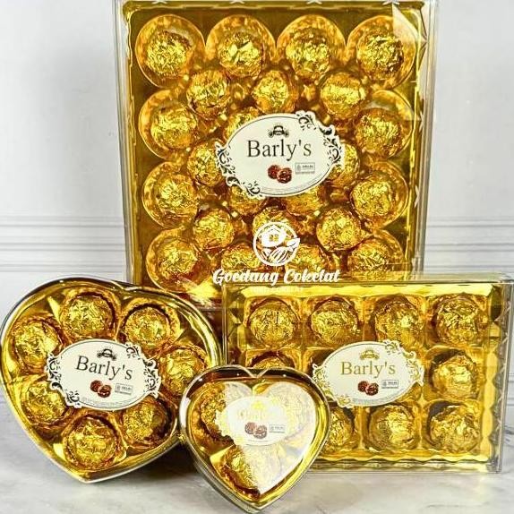 

Barly's Peanut Chocolate Ball Cokelat Bentuk Love 312g - Cokelat Kacang Hazelnut Termurah