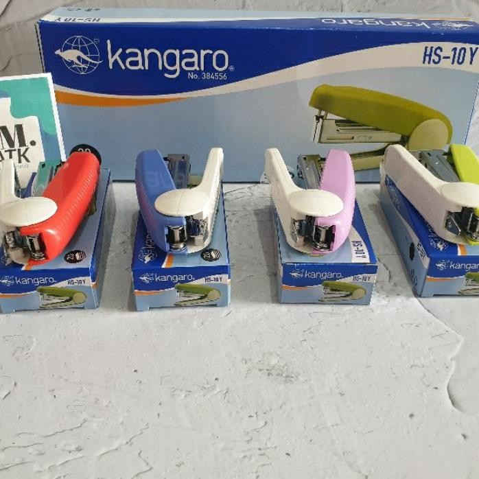 

Stapler Kangaro Hs10Y Warnawarni Isi 10 Pcs