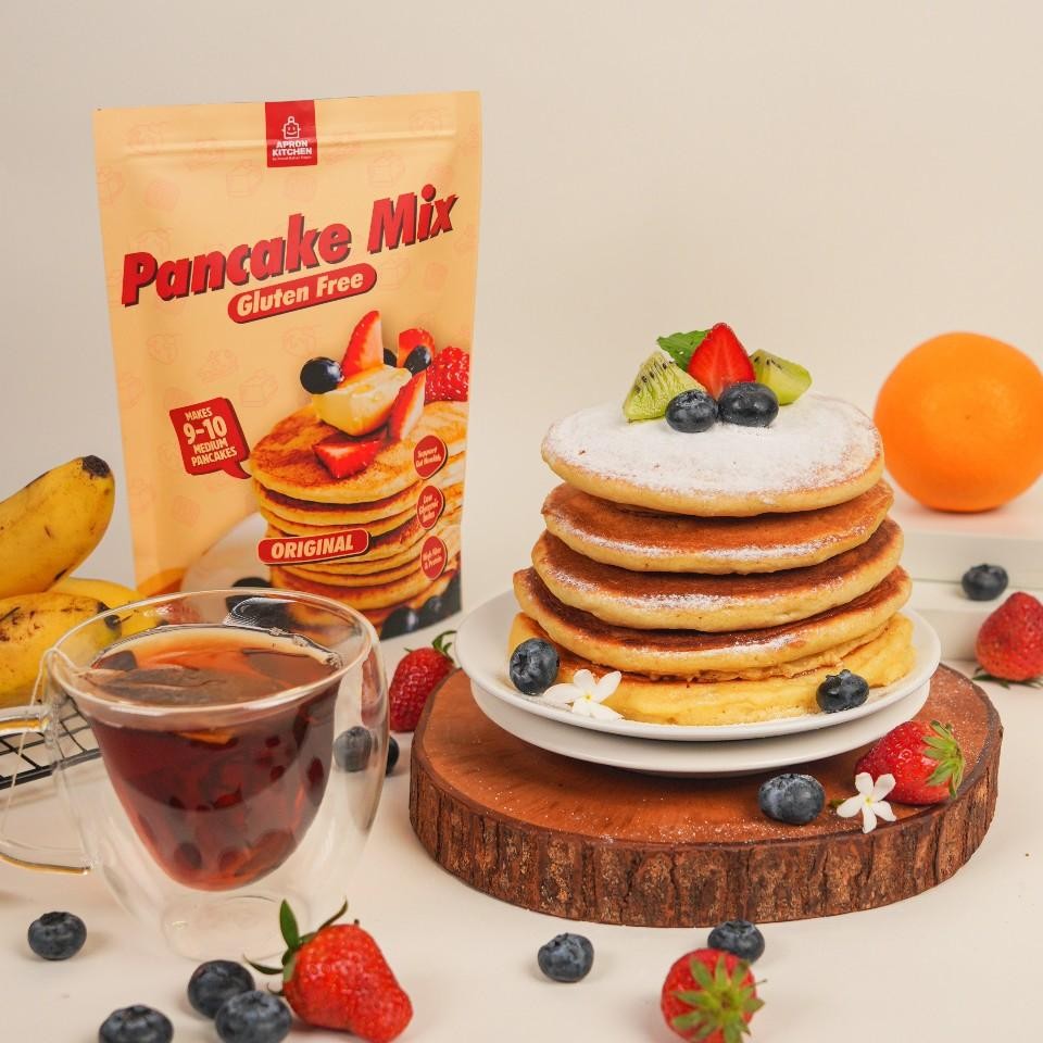 

Apron Kitchen Gluten Free Pancake Waffle Mix With Chia Seeds Tepung Premix Bebas Gluten Untuk Pancake Dan Waffle