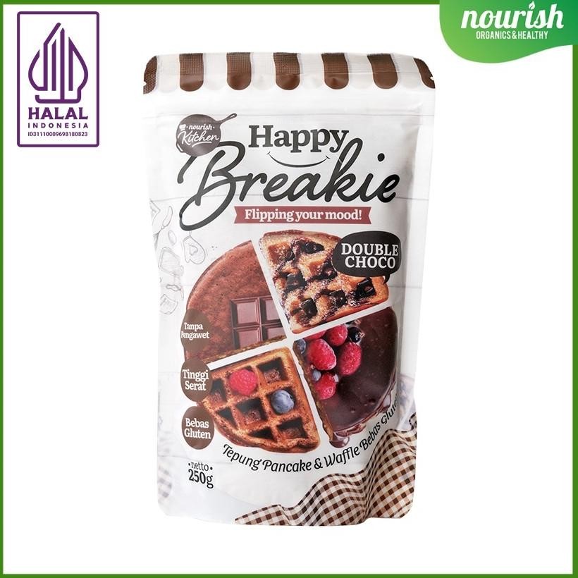 

Happy Breakie Gluten Free Pancake Waffle Mix Double Choco 250Gr