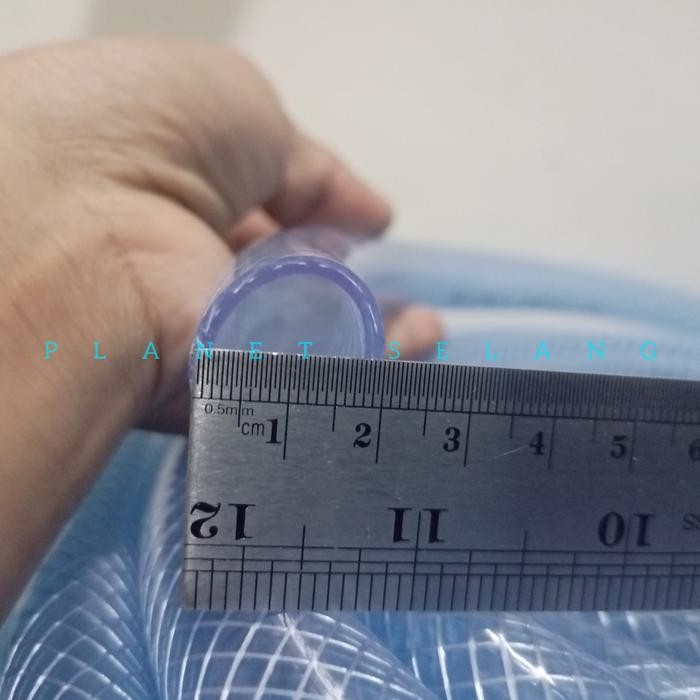 Baru Selang Air 3/4 Inch Tebal 2 Mm 25 Meter Serat Benang Bening Elastis Terlaris