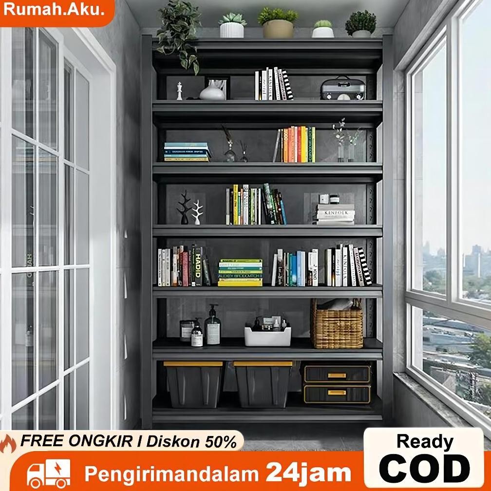 [Semua Besi]Rak besi siku 5 susun Rak Gudang Rak Aquarium Rak Besi Susun Serbaguna