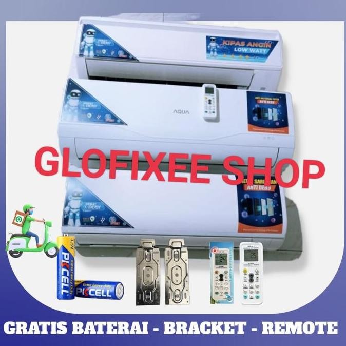 SIAP KIRIM KIPAS MODEL AC REMOTE - KIPAS ANGIN AC PORTABLE DESAIN MODERN PUTAR OTOMATIS