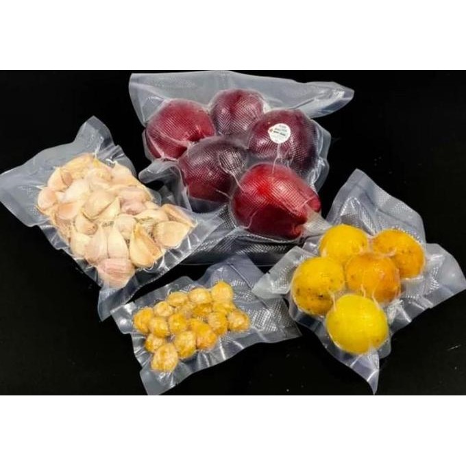 [100-Lbr] 20x30 Plastik VAKUM Makanan Embos / Plastik VACUM