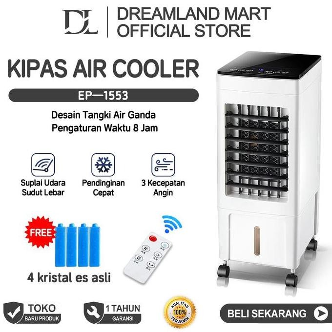 SIAP KIRIM DL 10L AIR COOLER TOWER FAN 3 SPEED REMOTE CONTROL KIPAS MEJA AC MINI PORTABLE