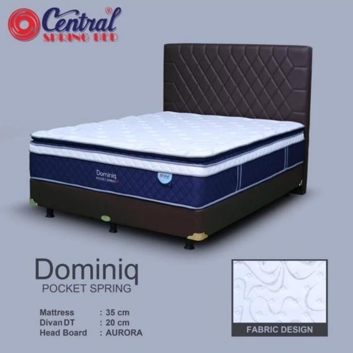 populer] Kasur Springbed Central Dominiq pocket 180 x 200 - spring bed saja