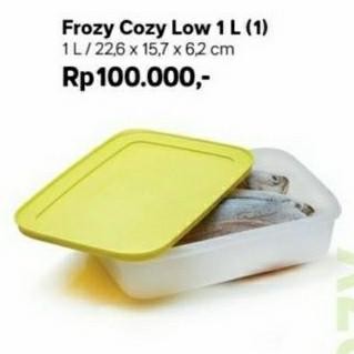 freezermate medium low 1 liter kotak makanan tupperware 1pcs A07