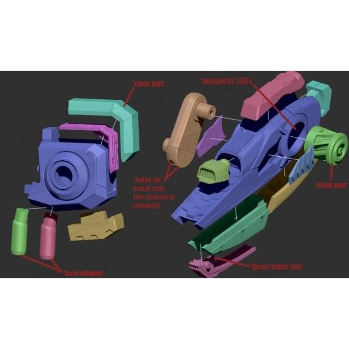 MIRASOUL BACKPACK FOR FULL MECHANICS AERIAL GUNDAM resin material