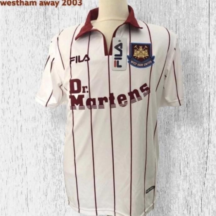 Jersey Retro westham away 2003 Dr martens