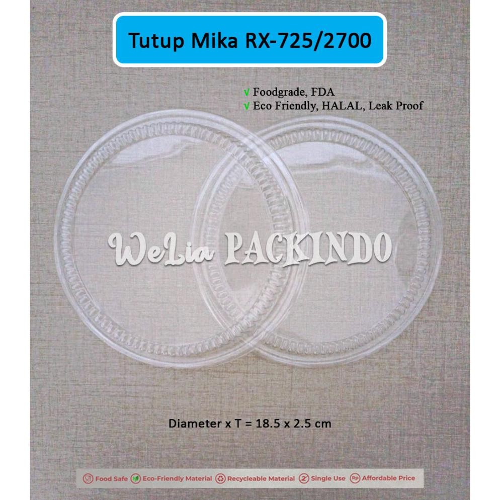 Bisa Cod Aluminium Foil Tray Rx-725/2700 + Tutup Untuk Cake, Roti Loaf, Lasagna, Macaroni Panggang D