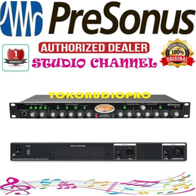 Hits Presonus Studio Channel 2 Channel Tube Preamp Microphone