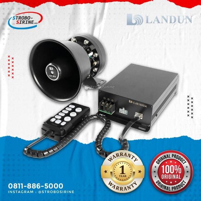 Landun Cjb100Da Sirine Mobil Polisi / Patwal 100 Watt