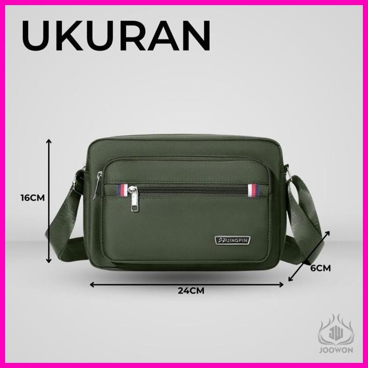 Boss Tas Selempang Pria /Slingbag Pria Polyester Waterproof Polos / Tas Selempang Bahu Terbaru Terla