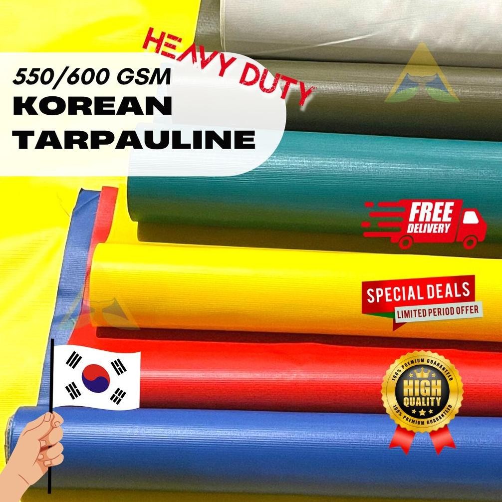 Baru - Terpal ulin terpal pvc semi karet grade A asli korea super tebal cod