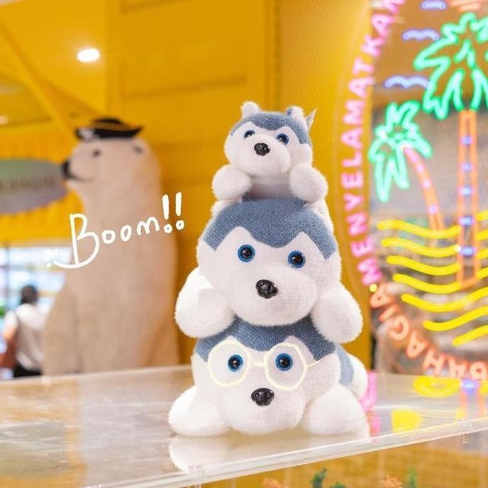 OhSome Aihao Husky 43Cm/53Cm/33Cm/ Mainan Mewah/Mainan Menenangkan/Anjing/Dog/Plush Toy/Stuffed Doll