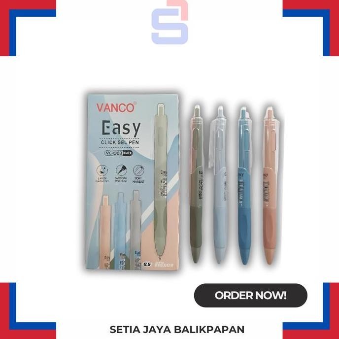

```````] Pulpen Vanco VC-1983 Easy Click Gel Pen 0,5mm