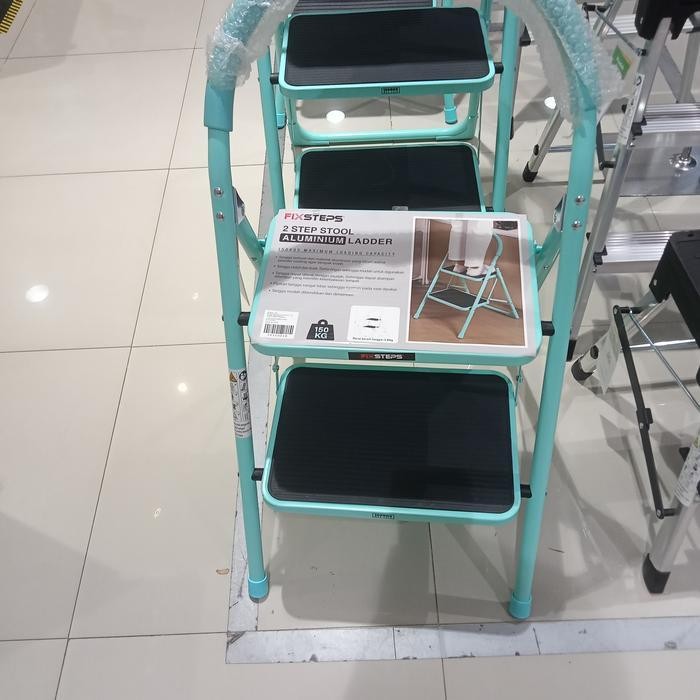 Krisbow Tangga Lipat 3 Step Pijakan Besi Biru Pink Anak Tangga 3Step Original Dan Terpercaya