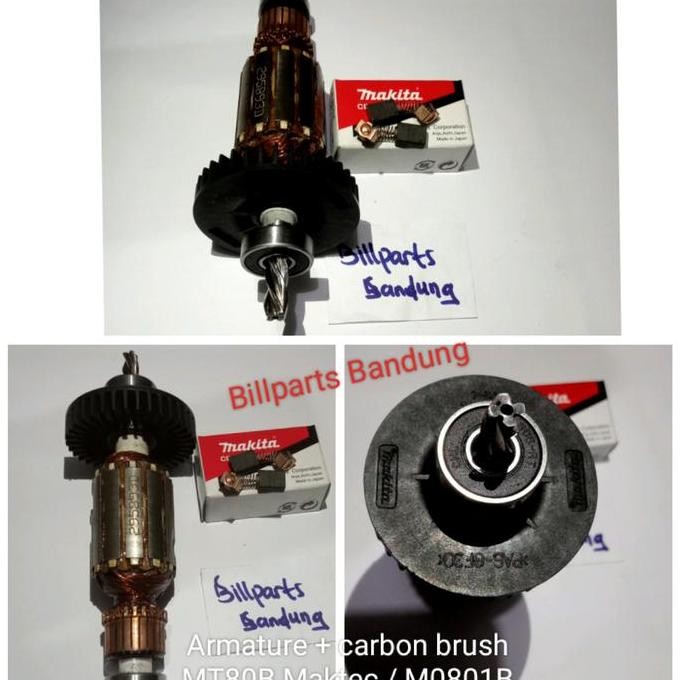 +++++] Armature MT 80 B Maktec MT80B / M0810B Makita  M 0810 B MT80 plus carbon brush bor impact dri