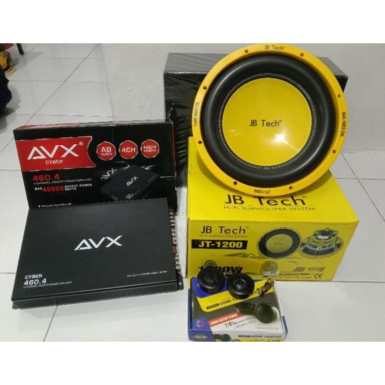 Terlaris Paket Audio Mobil Jbtech 12 Inch Subwoofer Universal
