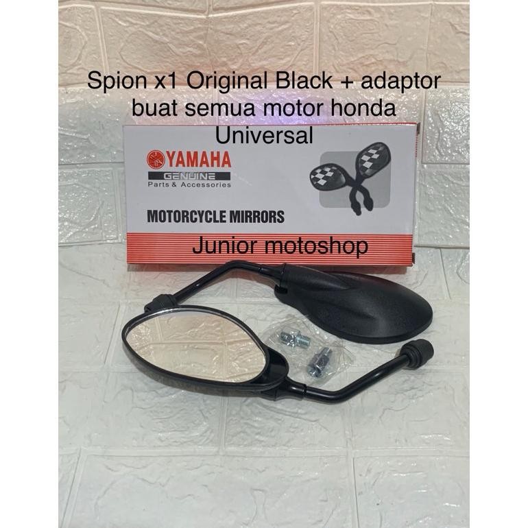Spion BMW Pendek Spion Motor BMW Polos Hitam Model BMW Tangkai Pendek Motor Beat Vario Revo All Moto