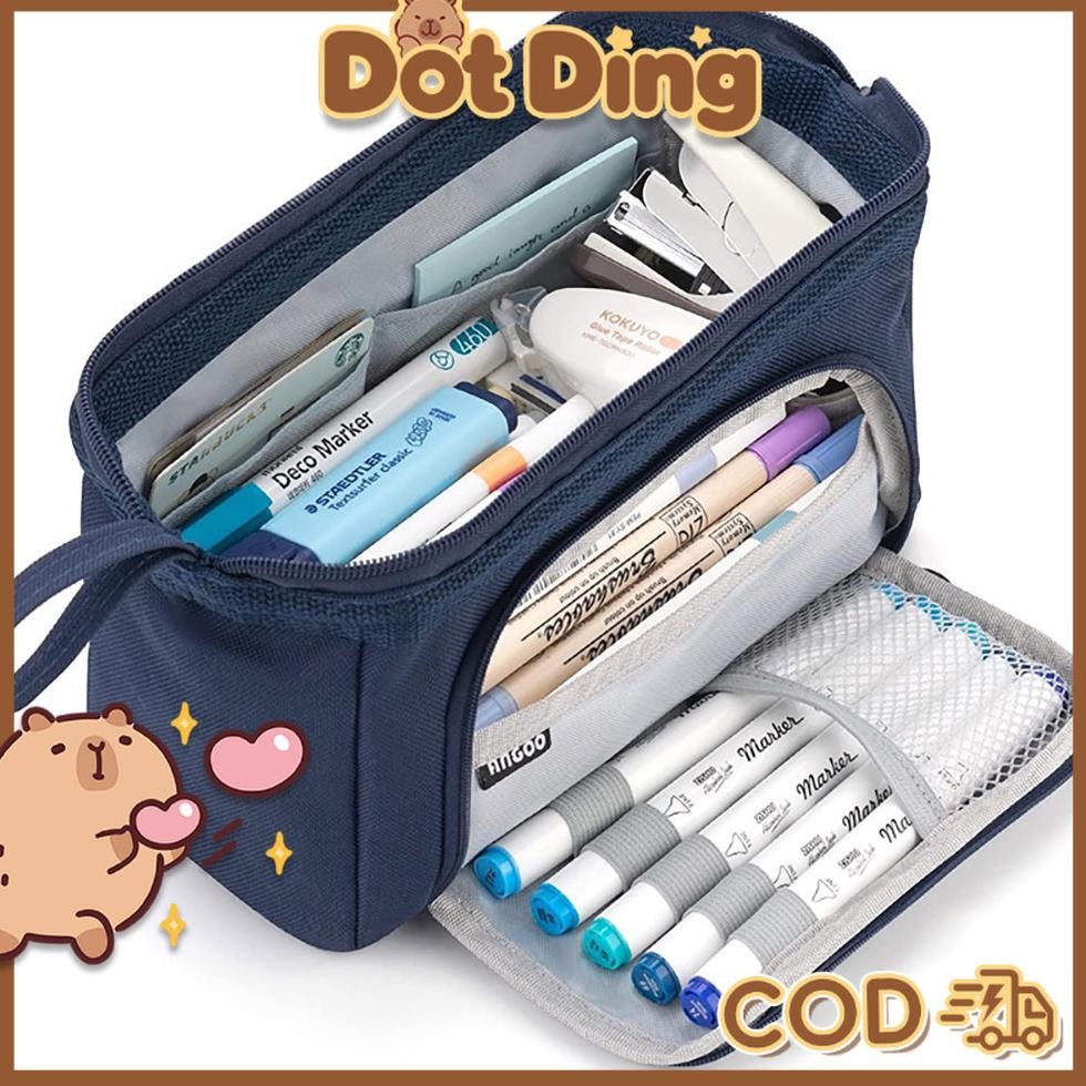 

[DOTDING] Angoo Kotak Pensil Kapasitas Super Besar Kotak Pensil Alat Tulis Tas Penyimpanan Meja Kantor Perlengkapan Sekolah Q050