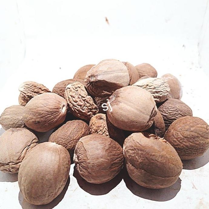 

Buah biji pala kupas kering/rempah dapur 100grm