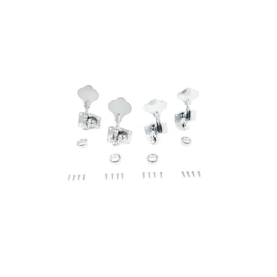 Dryer Tuning Peg Bass Elektrik Model Jazz Bass Fender Chrome Puteran Bass Akustik 1 Set Komplit Mura