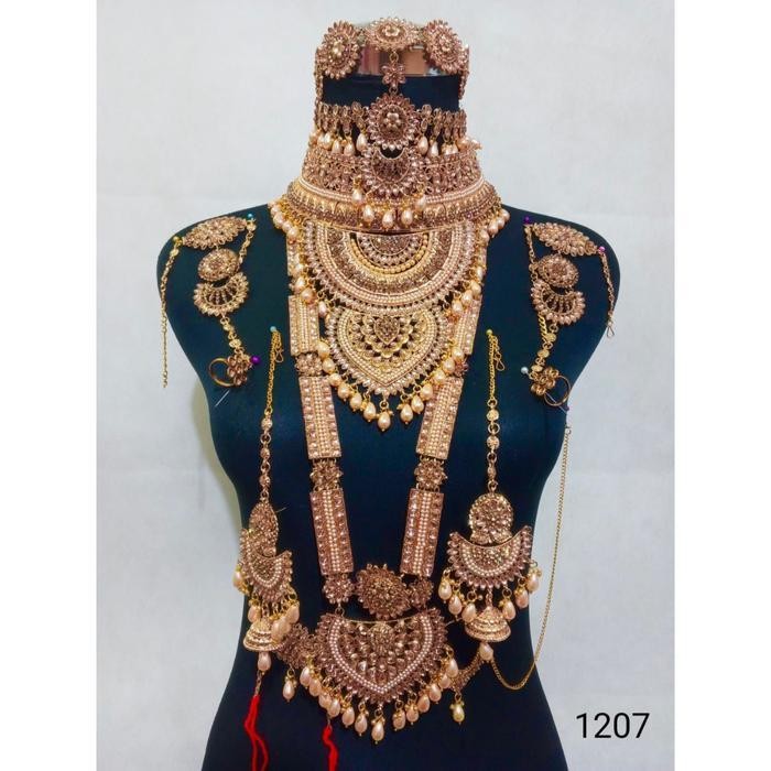 Kalung India/Pernikahan India/Set Bridal India/Aksesoris Indiq/Perikahan Adat/Pernikahan India/Set P
