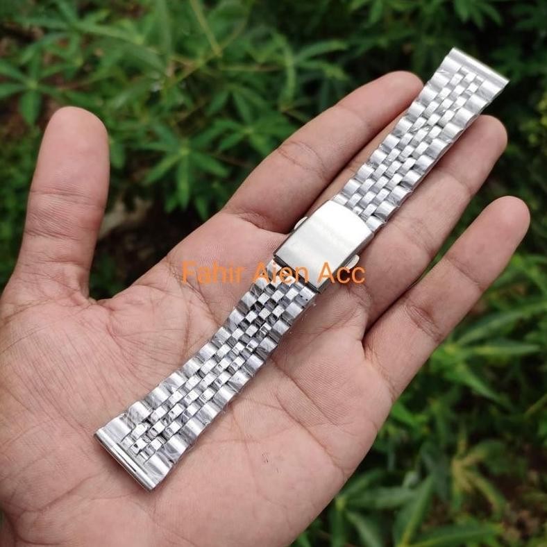(Terbaru) STRAP TALI JAM RANTAI SEIKO 18MM 20MM 22MM STAINLESS STEEL LURUS (Terlaris)