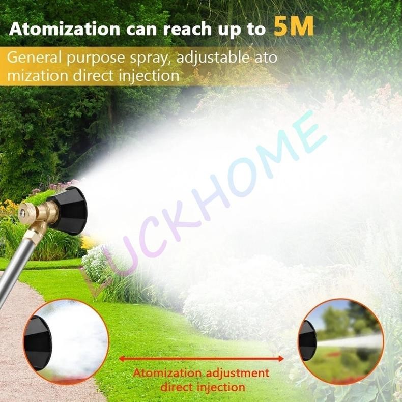 Nozel Sprayer Elektrik Black Siklon Noozle Sprayer Adjustable Kuningan Penyiram Tanaman Serba Guna N