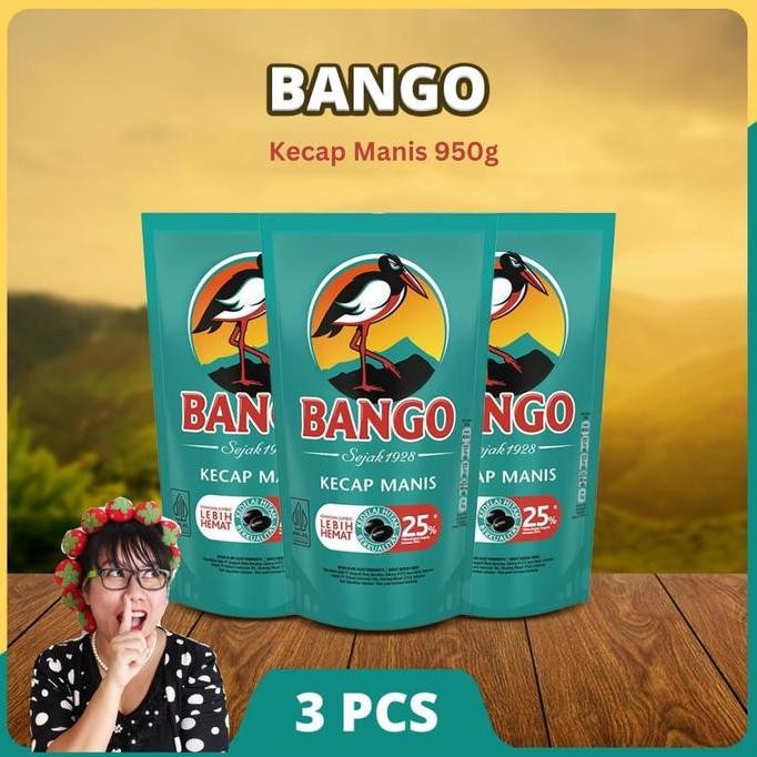 

[SPESIAL MOMMYWONG] Bango Kecap Manis 950g Isi 3 SS