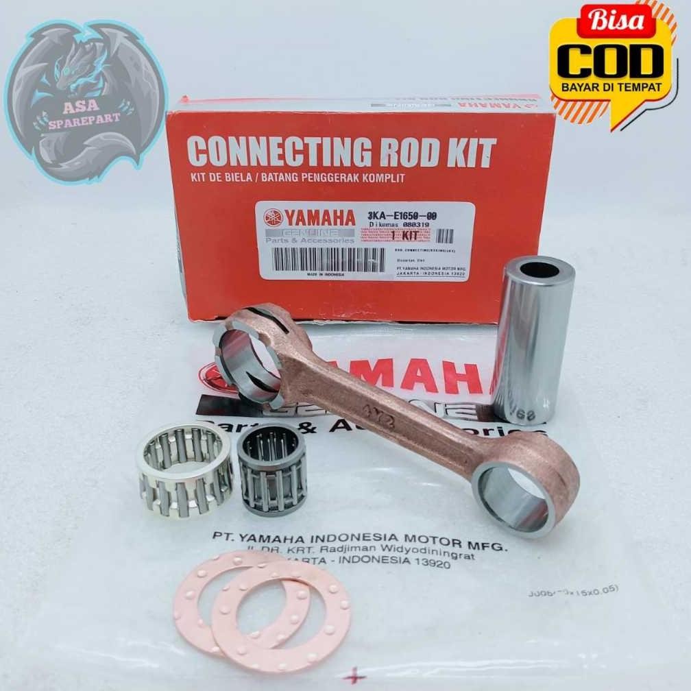Prermium Stang Seher 3Ka Motor Yamaha Rx King , Rx K , Setang Piston Rxk Satu Set Pen Laher Bearing 