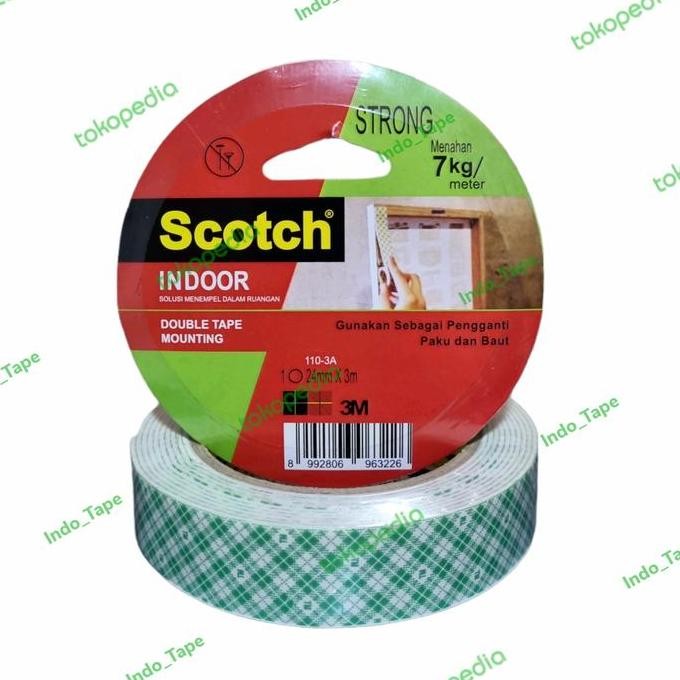 

promo double tape 3m 4032 mounting foam 24mm x 25yard perekat tebal