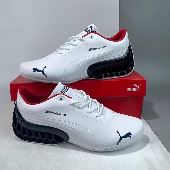 Rs Sepatu Puma Roma X Motorsport - White/Black Red