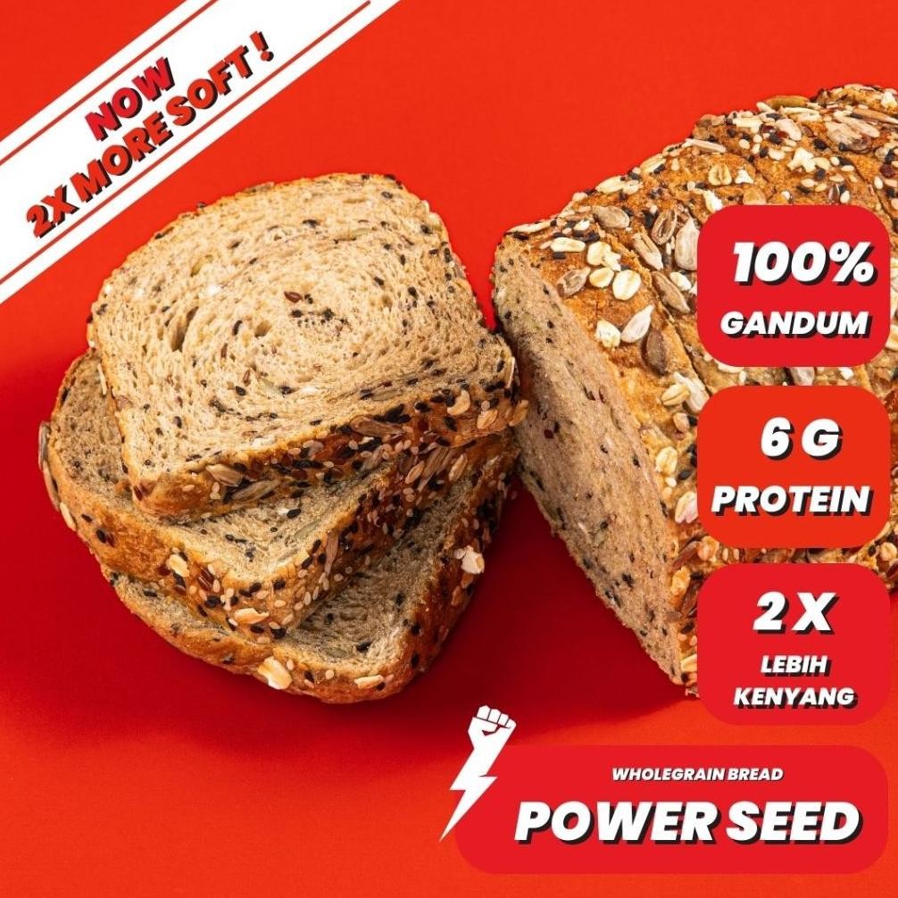 

Promoo!! Mighty Bread Roti Gandum multigrain healthy - whole wheat bread (Tinggi protein)