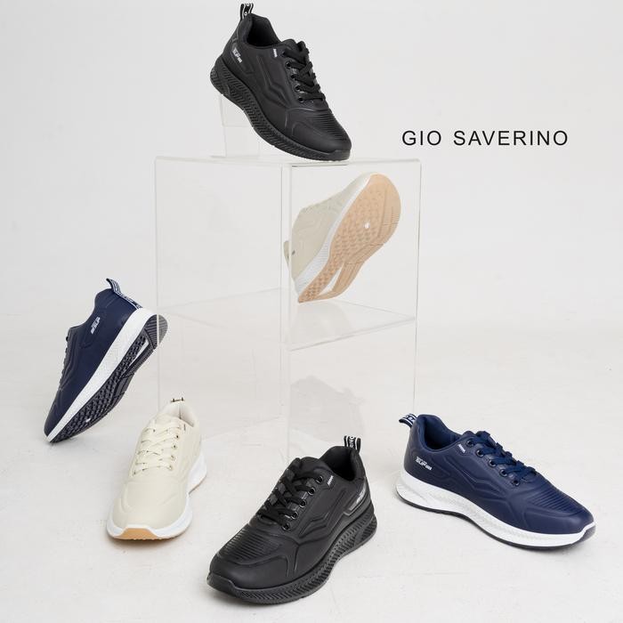 Rs Sepatu Sneakers Hitam Pria Gio Saverino