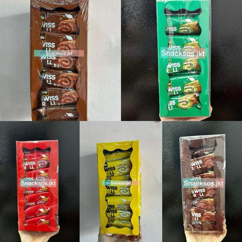 

Promoo!! FUDO SWISS ROLL CAKE CHOCOLATE / BUTTER / STRAWBERRY / PANDAN / TIRAMISU