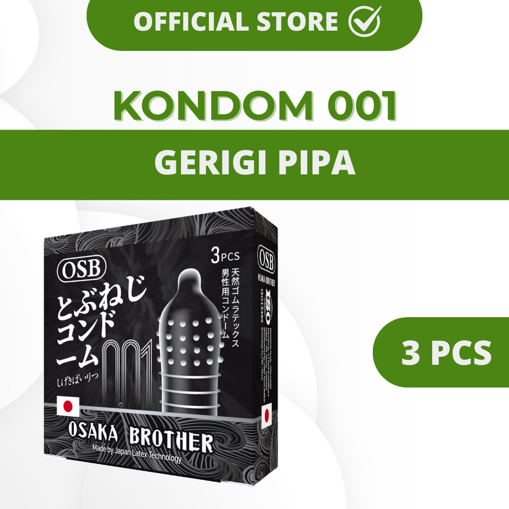 Condom Osb Osaka Brother 001 - Gerigi Pipa Isi 3 Pcs