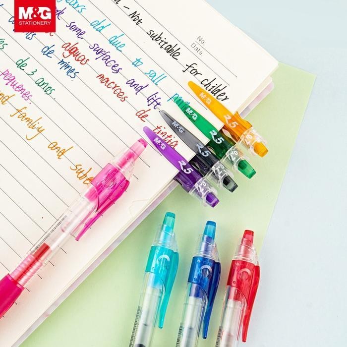 

Sp 12Pcs Pulpen Gel M&G Retractable Gel Pen R3